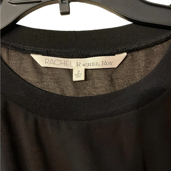 Rachel Rachel Roy Black Twilight Sleeveless Crew-Neck Printed Abstract Dress - Picture 6 of 9